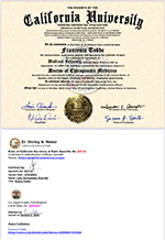 Doctor of Chiropractic Medicine